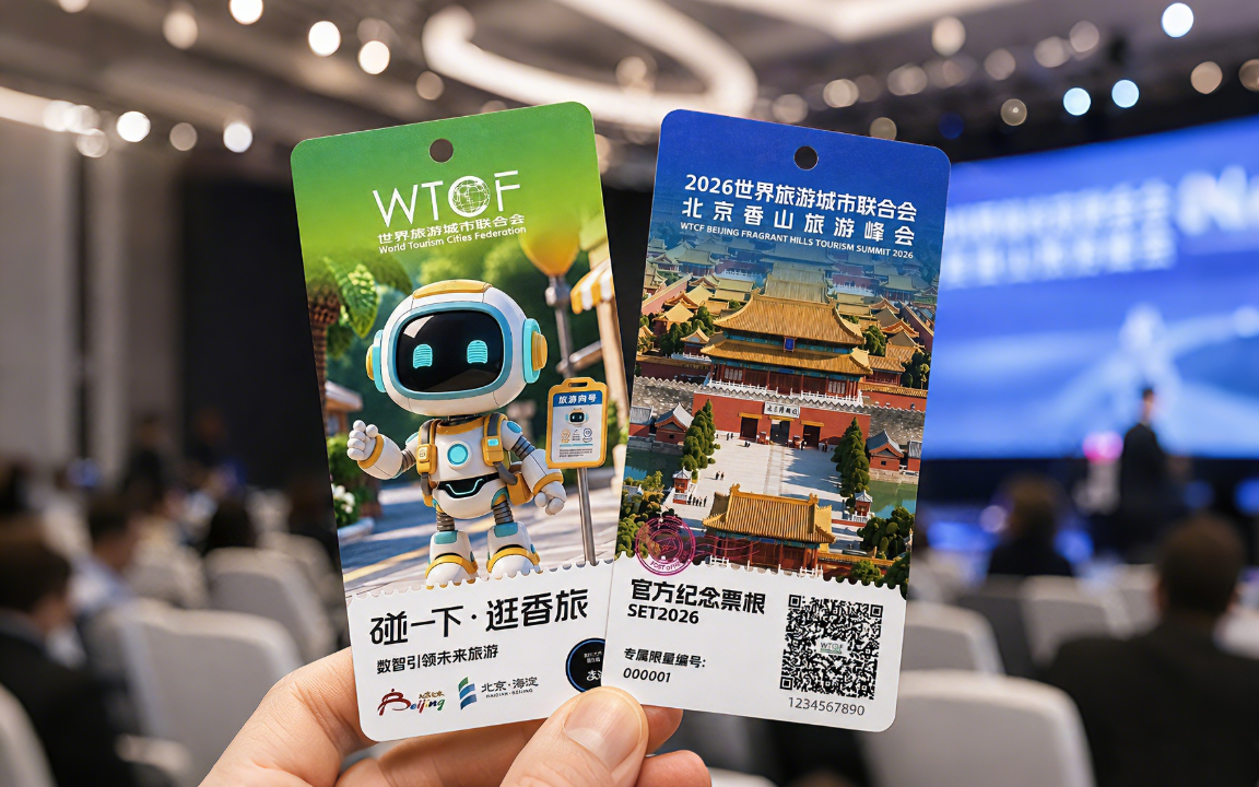 2026 世界旅游城市联合会北京香山旅游峰会智能碰卡案例图
