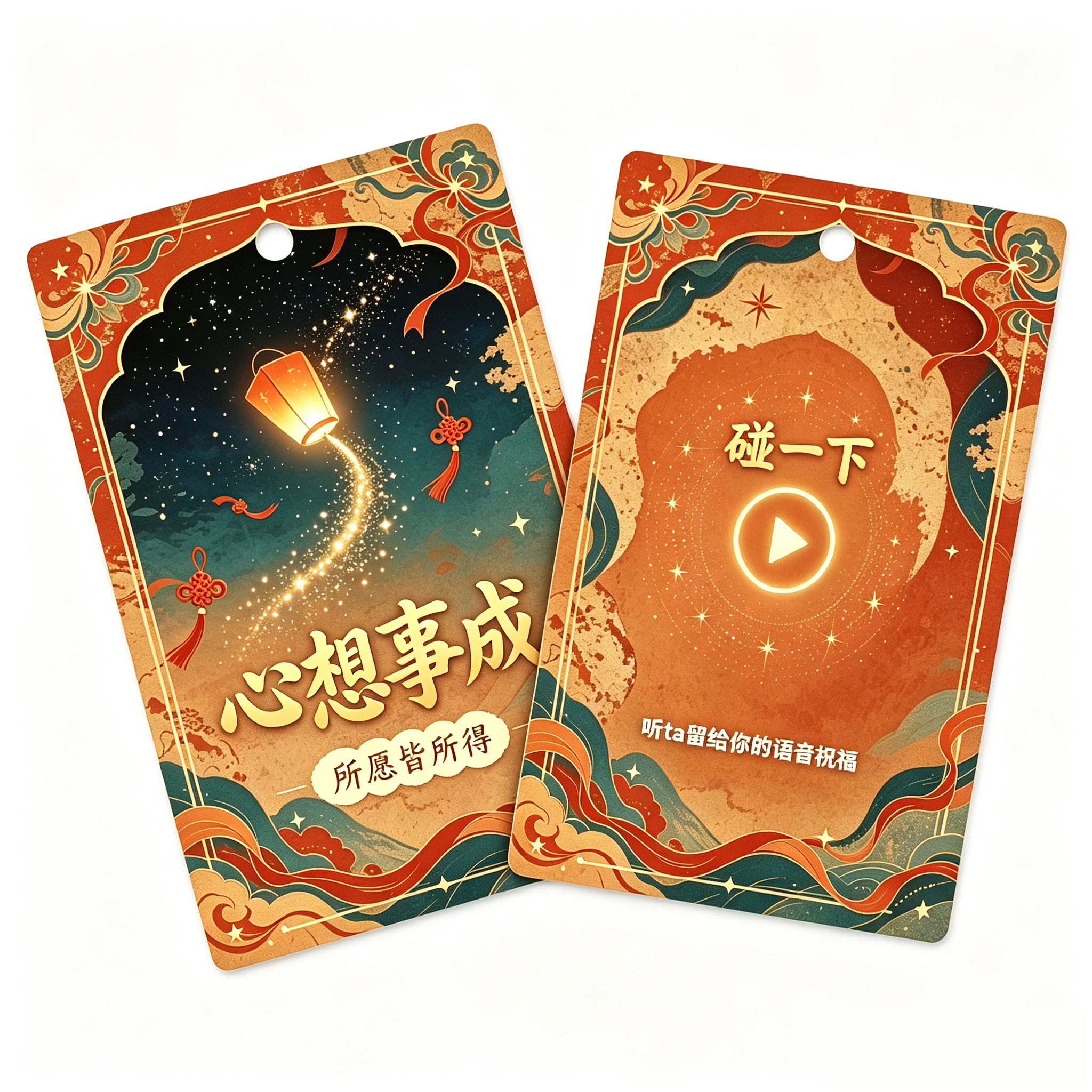 心想事成祝福卡