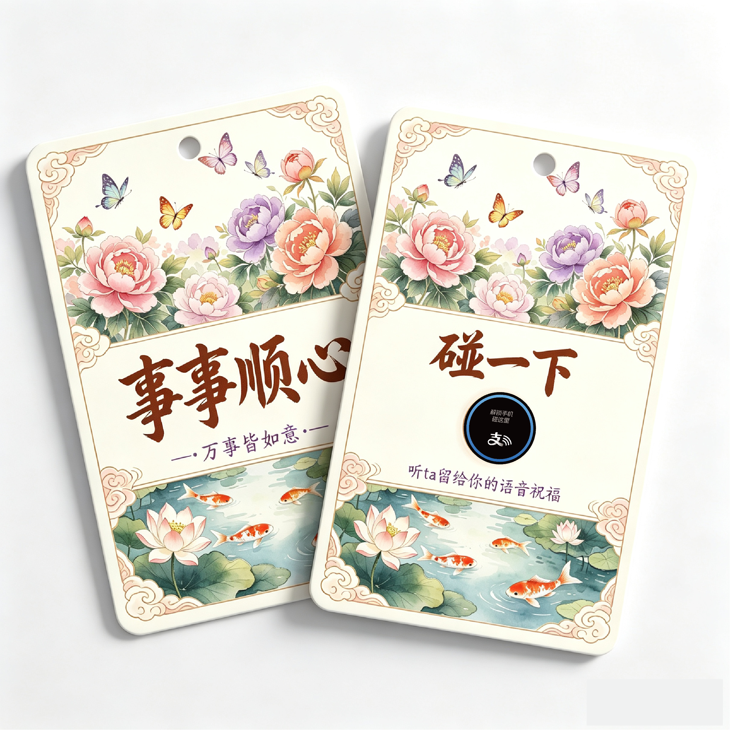 事事顺心祝福卡