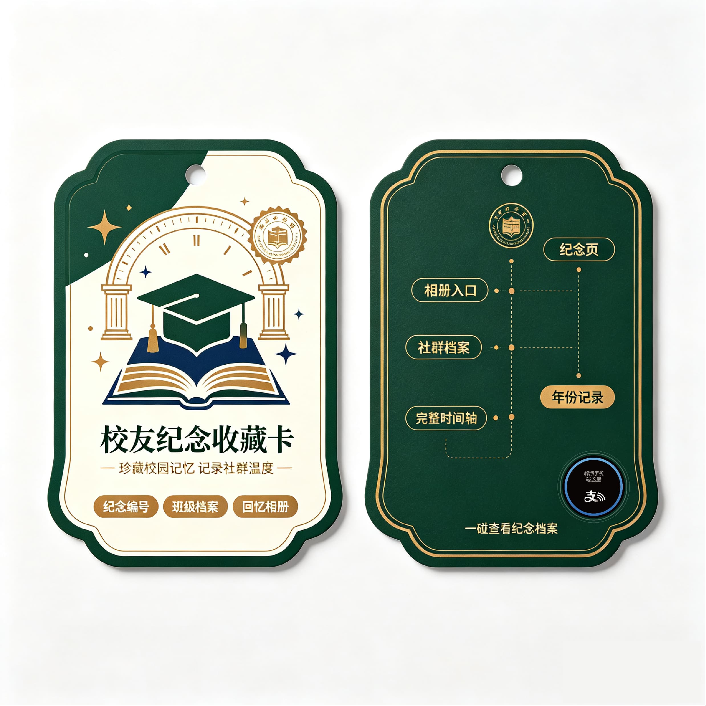 校友纪念收藏卡