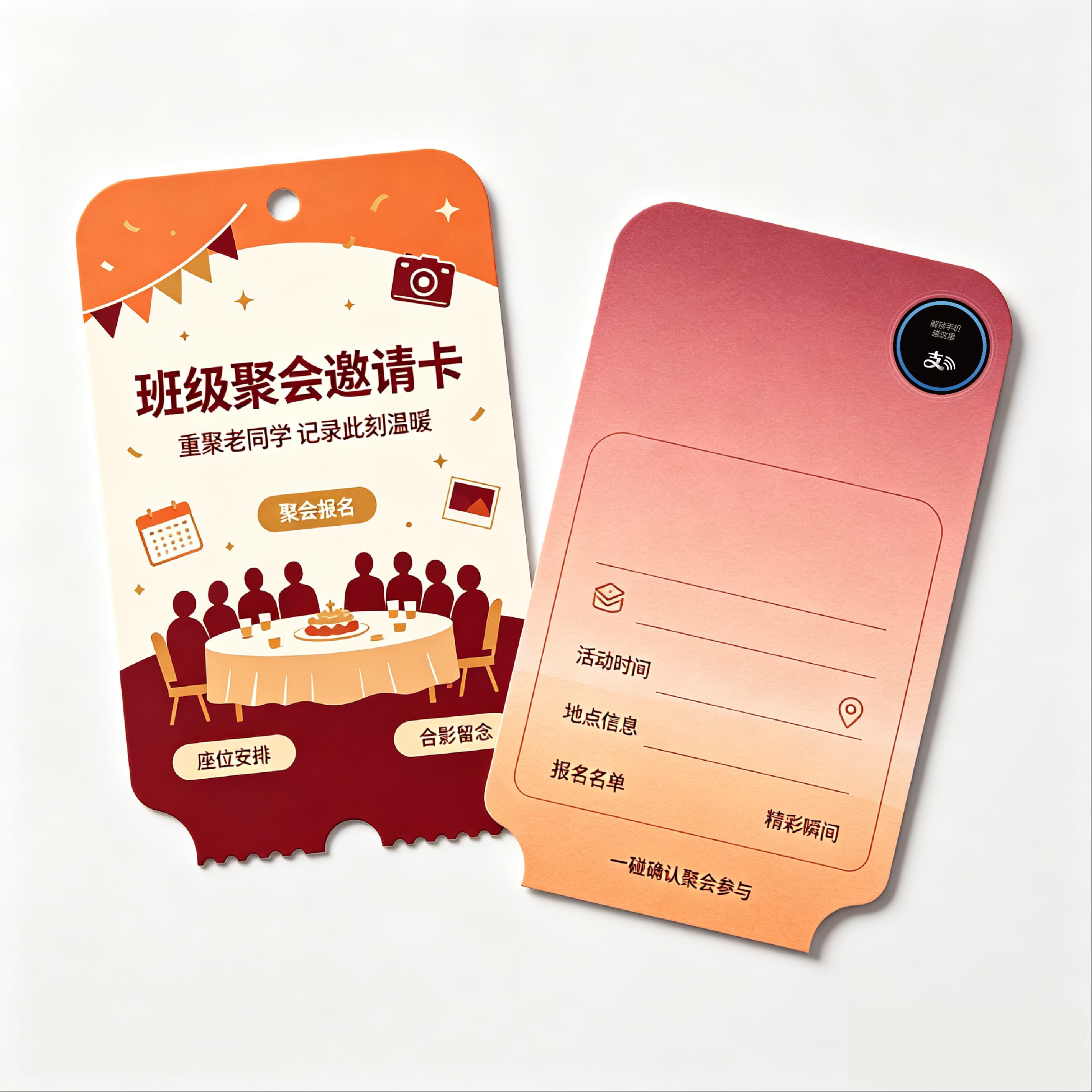 班级聚会邀请卡
