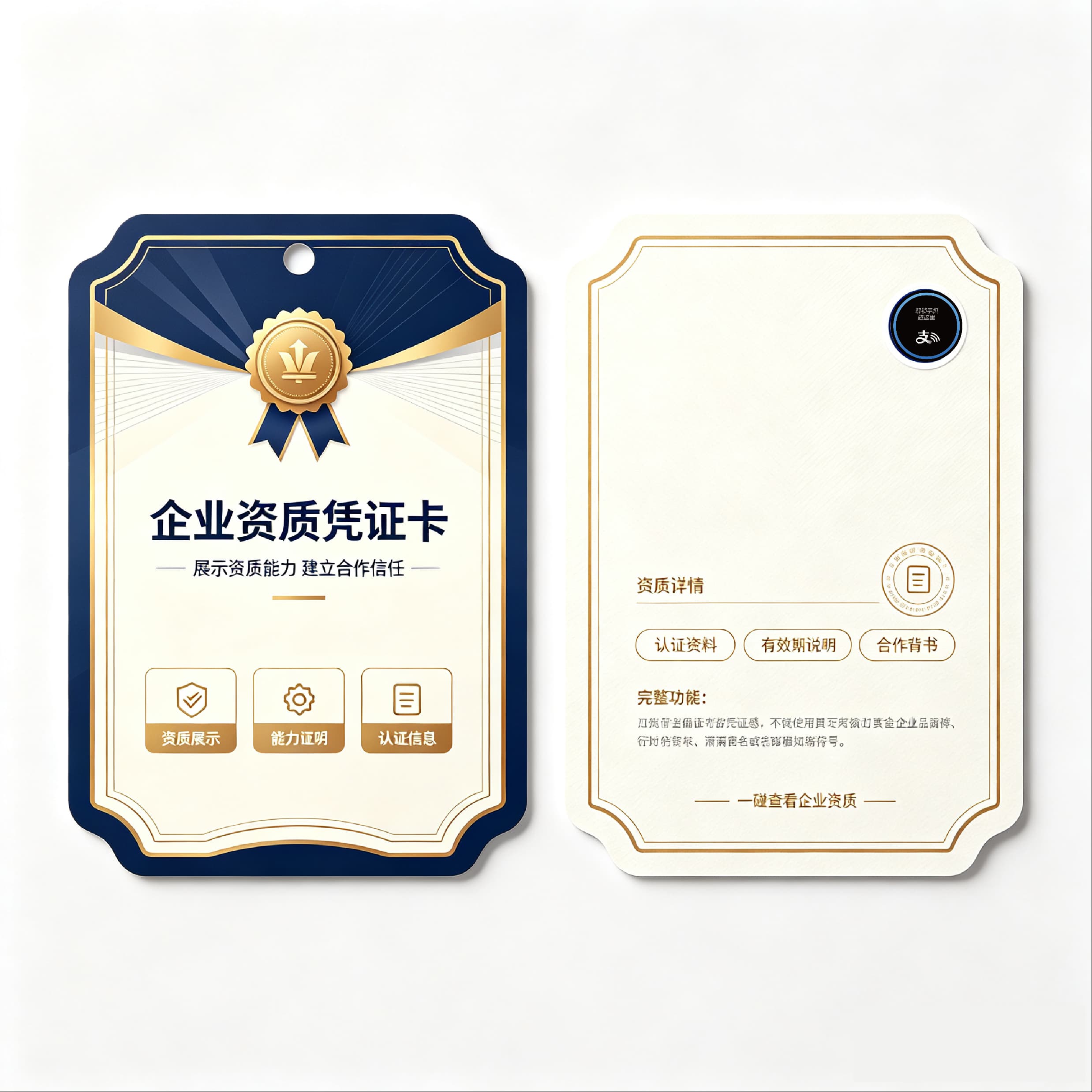 企业资质凭证卡